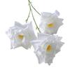 3 Heads Full Blooms Artificial Rose Flower Real Touch Faux Silk Rose Bouquet 25" Long Stem Fake Rose Flowers for Home Kitchen Party Wedding Decor