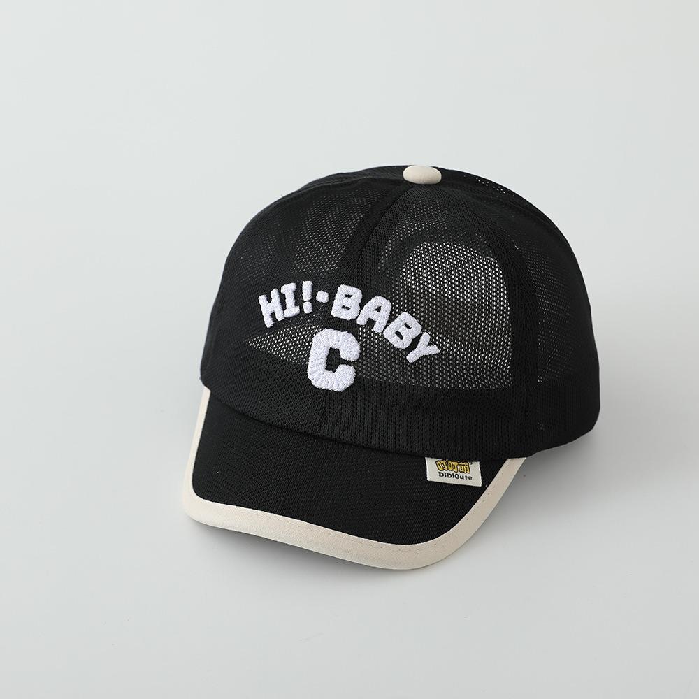 

Буква C Детская кепка с козырьком Летняя спортивная кепка Visor Cap Детская бейсболка для малышей чёрный