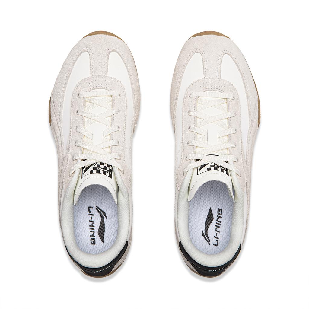 Li Ning Turbo Classic Thin Sole Retro Fashionable Comfortable Lightweight Soft Elastic Slip Resistant Wear Resistant Low Top Casual Shoes AGLV236-6