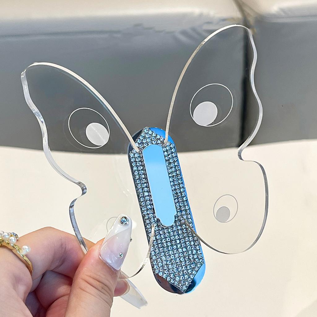 Punch-Free Clear Stylish Butterflys Wall Hook Stable Wear Resistant Wall Hanger For Door Back Hanging