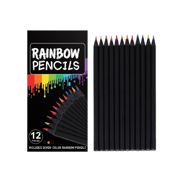 

12Pcs Rainbow Colored Pencils 12 Color Wood Coloring Pencils ortable Artists Art Supplies For Art Drawing Sketching 1