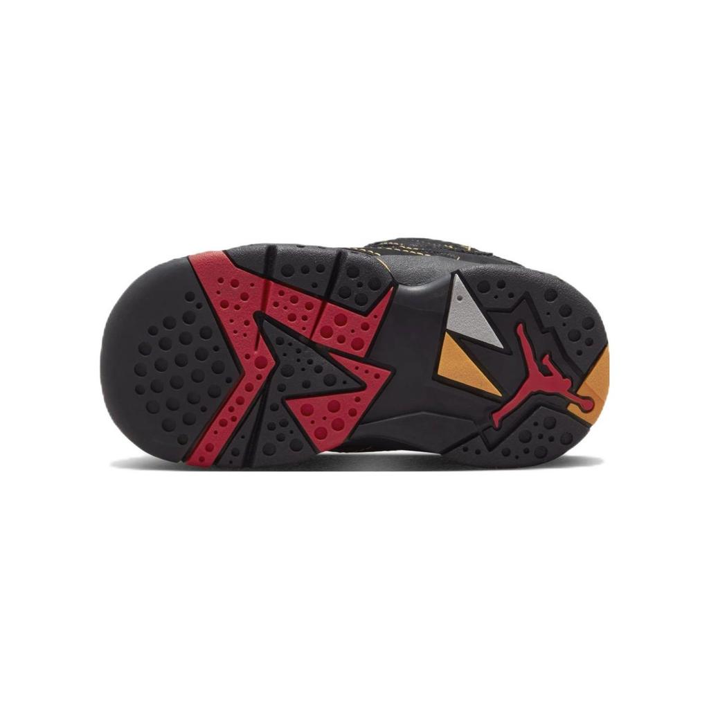 Air Jordan 7 Retro TD Citrus 2022 Baby Sneakers Black Varsity-Red DJ2776-081