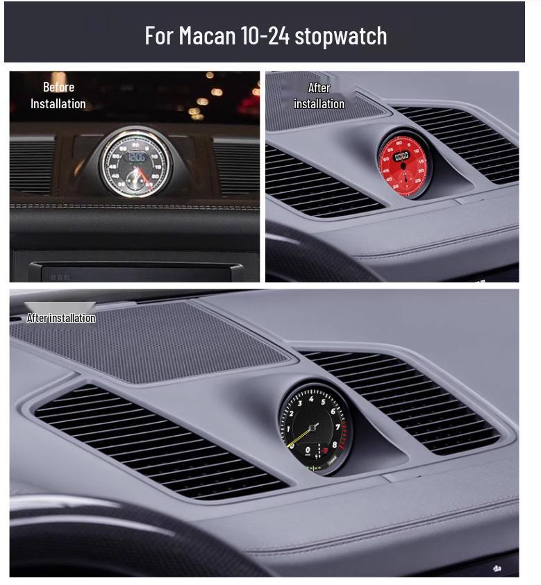 Upgraded Multifunction LCD Compass Stopwatch for Porsche Cayenne/Macan Modification