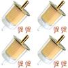 Smseace 4Pcs 5/16 Inch Fuel Filter Inline With 8Pcs Hose Clamps In Line Fuel Filter 5/16 Inch For Motorcycles, Car, Trucks 5/16 Inch Inline Fuel