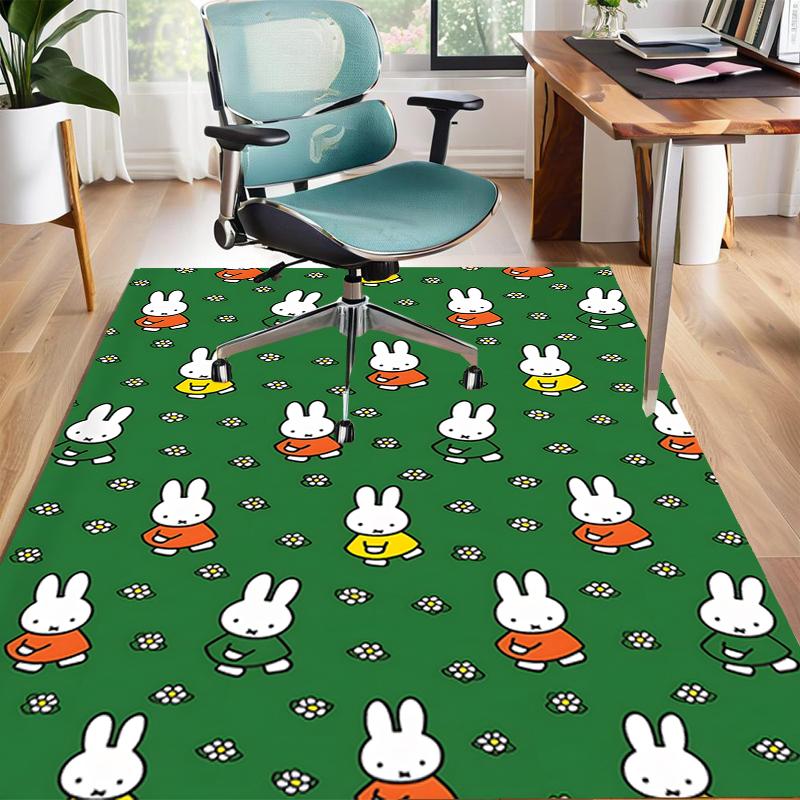 1pc Miffy1 Design Area Rug - Non-Slip, Soft & Cozy Floor Mat for Living Room, Bedroom, Office - Indoor/Outdoor Decorative Carpet