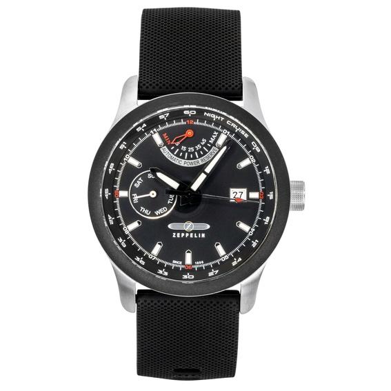 Zeppelin Night Cruise Rubber Strap Black