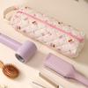 Quilted Travel Storage Bag Shockproof Padded Portable Hair Tools Bag Large Capacity Hair Straightener Container for Home Storage