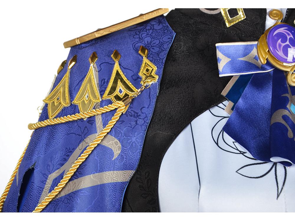 Clorinde Cosplay Rinkinys - Genshin Impact Fontaine Agentas Pilnas Kostiumas Moterims