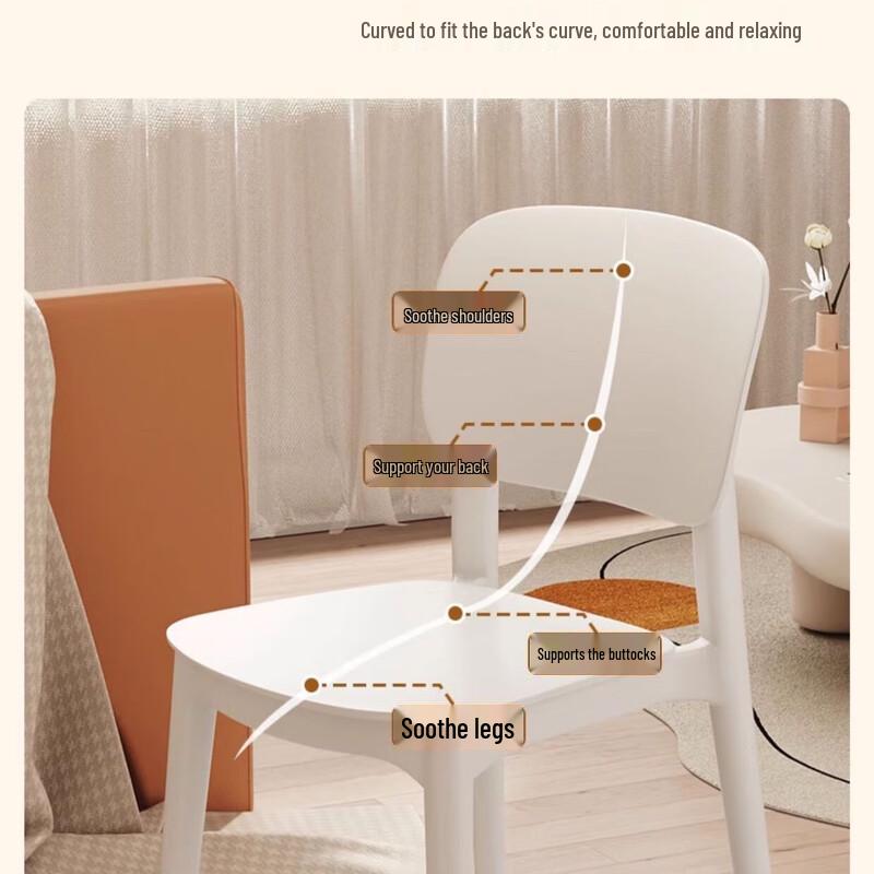 Deouxingguang Simple Plastic Dining Chair