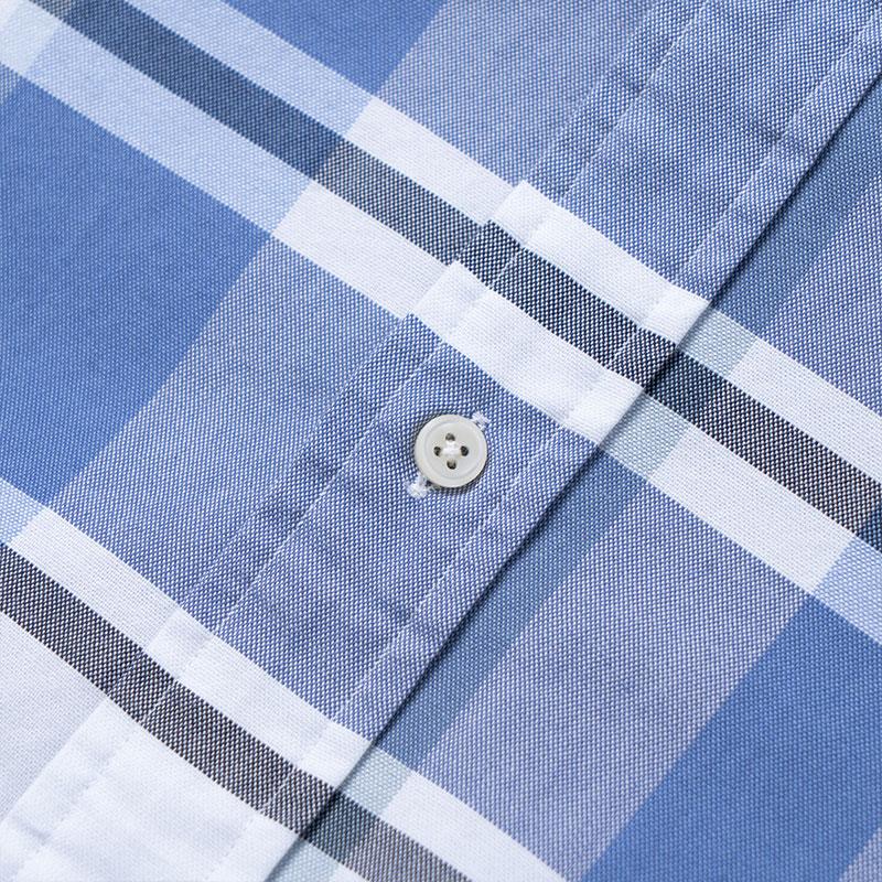 Polo Ralph Lauren SS22 Classic Fit Oxford Plaid Long Sleeve Shirt Men Shirts Blue MNPOWOV16821980-400