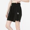 Puma Solid Color Logo Casual Knit Shorts Women Bottoms Black 535270-01