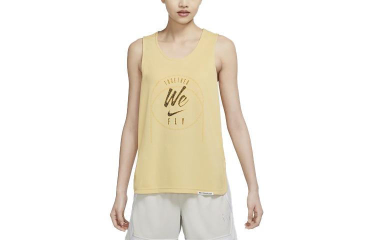 Nike Camisoles Women s Yellow Moderate Straight Fit DQ6786-753 L
