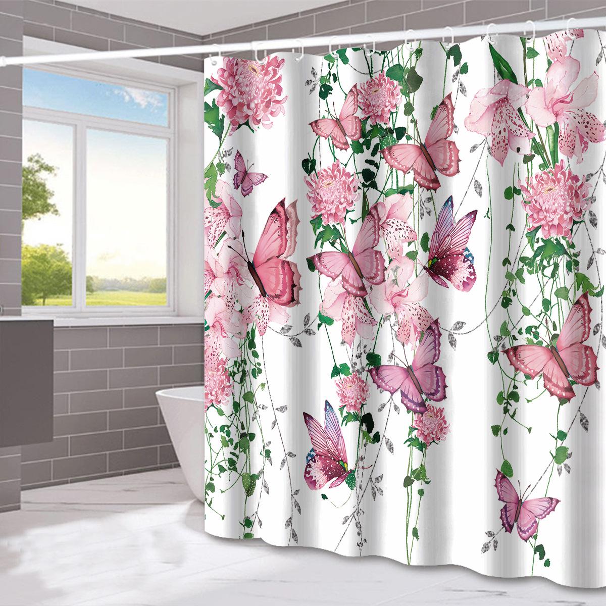 

JINRUN утолщенная водонепроницаемая занавеска для ванной комнаты, устойчивая к плесени, занавеска для душа, занавеска для душевой перегородки, занавеска для душа, занавеска для ванной комнаты, бесплатная перфорация 180*230cm