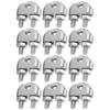 12pcs 1/8 Inch M3 Stainless Steel Wire Rope Cable Clip Clamp U Bolt Saddle Fastener