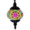 Turkish Moroccan Mosaic Handmade Mosaic Hanging Ceiling Lamp 5IN Diameter Pendant Chandelier Living Room Bedroom Home Decor