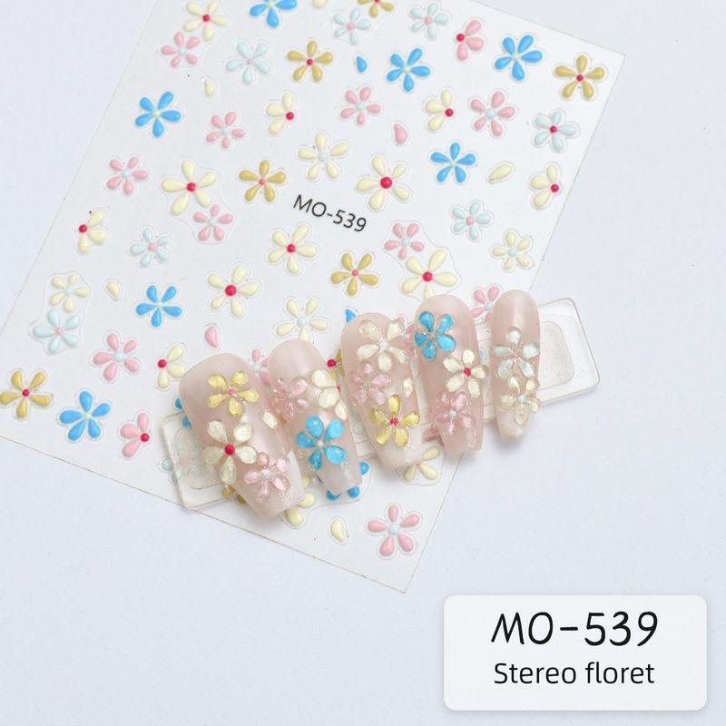 

Arrival Spring and Summer Three-Dimensional Small Flower Nail Stickers Three-Dimensional Ice Transparent Flower Decoration Website Red Nail Patch 26 [Stereo Floret Sticker] MO-539 (one)