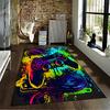 Colorful Game Controller Rug for Gamers Suitable for Use As an Anti-slip Game Mat for Living Room and Bedroom Sofas