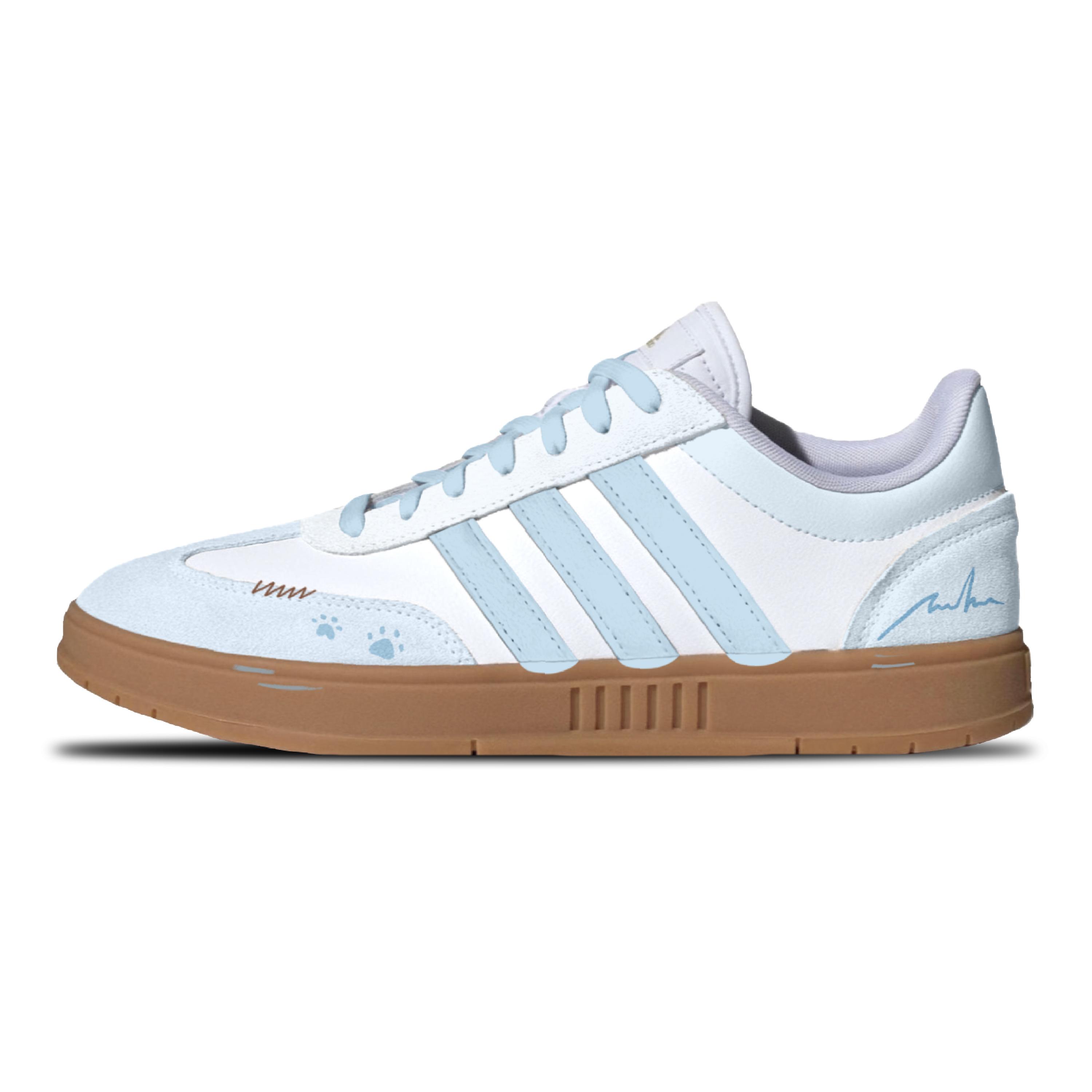 

Adidas GRADAS Устойчивые к истиранию Нескользящие Низкие Кеды для скейтборда Унисекс Белый Синий IE9044(Команда1700-) 35⅔