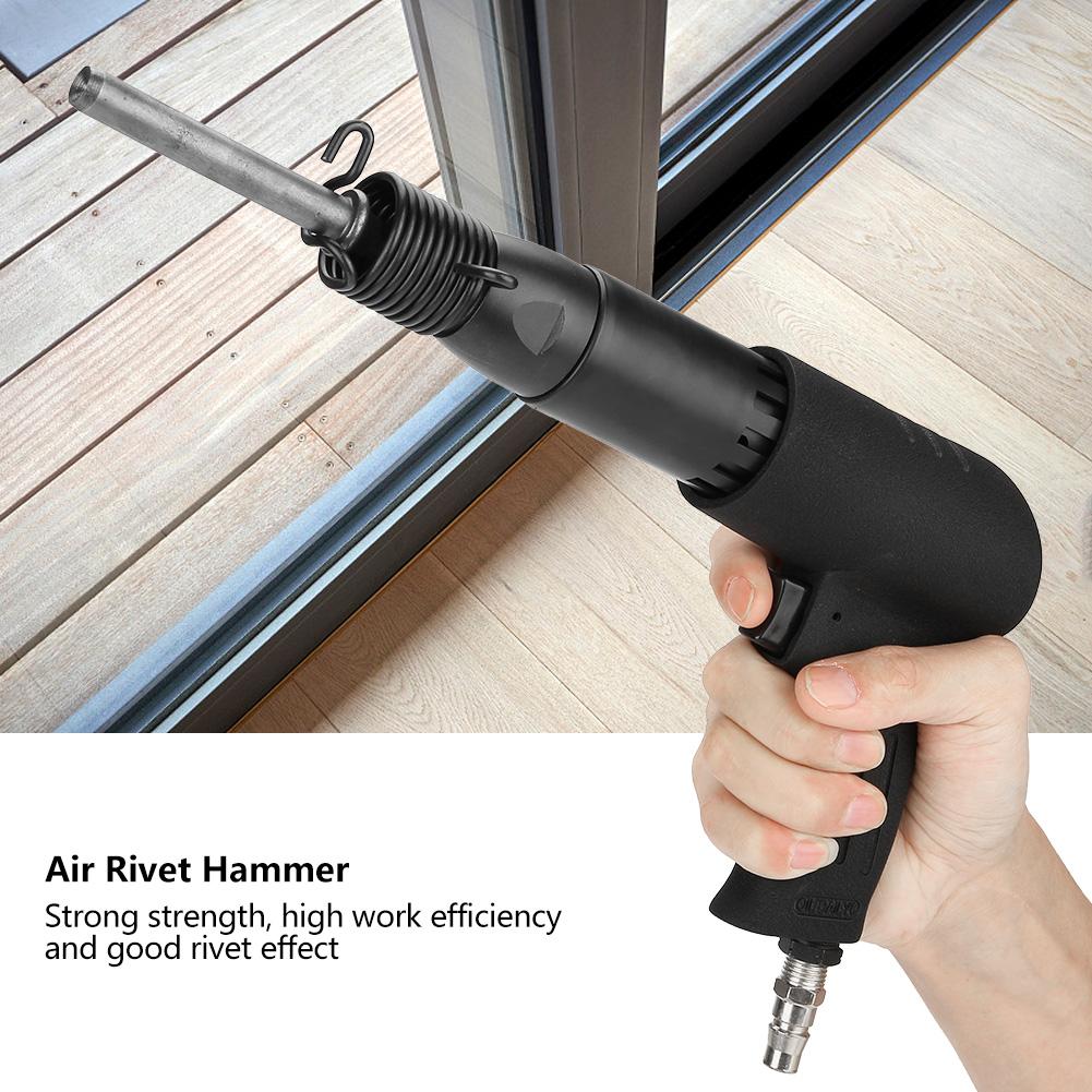 250 Type Handheld Air Solid Rivet Hammer Pneumatic Riveting Gun 85mm Stroke
