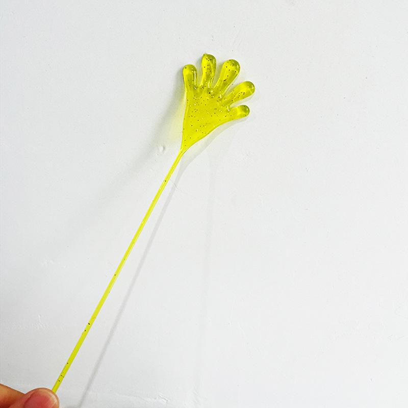5-20 Pcs Kids Funny Glitter Sticky Hands toy Palm Elastic Sticky Squishy Slap Palm Toy kids Novelty Gift Party Favors supplies