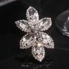 High-end glitrende krystallring Nydelige forlovelsesringer Dame ringer Håndsmykker
