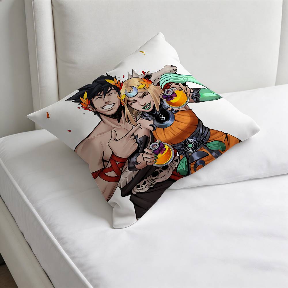 Hot HHades Game Square Pillow Case Soft Decorative Throw Pillow Cover for Home Sofa Bed