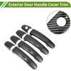 Exterior Door Handle Cover Trim for Ford Focus Kuga Escape 2012-2018 Door Handle Cover Carbon Fiber Black ABS 1 Set