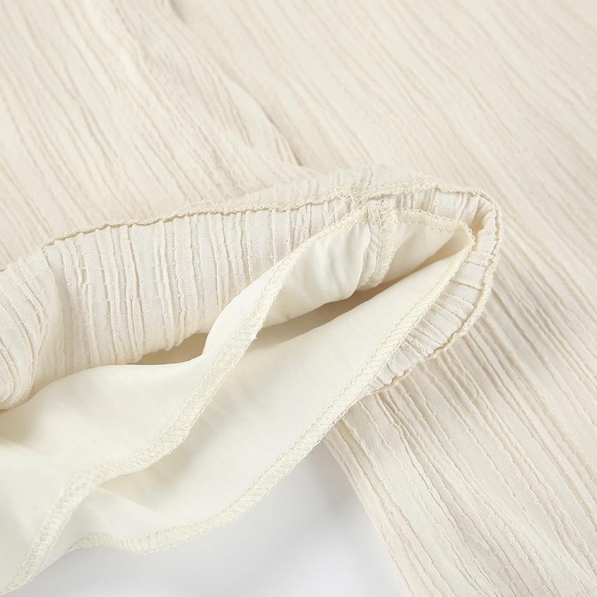 Tie-Neck Top And Long Pants Two-Piece Set, Summer Fashion Loose Casual Women Outfit