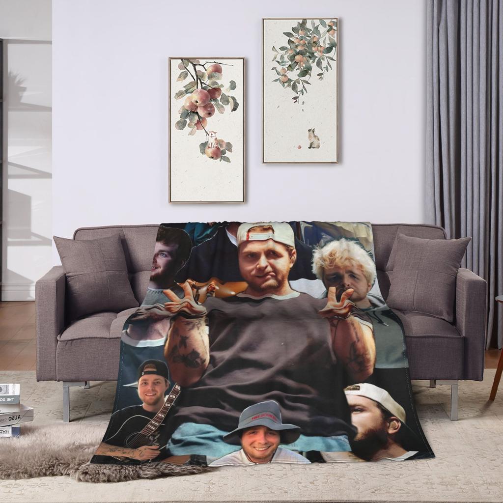 Alex Warren Rapper Blanket  Decorative Flannel Bedding Throws For Home Decor Warm Soft Custom DIY Quality Bedspread