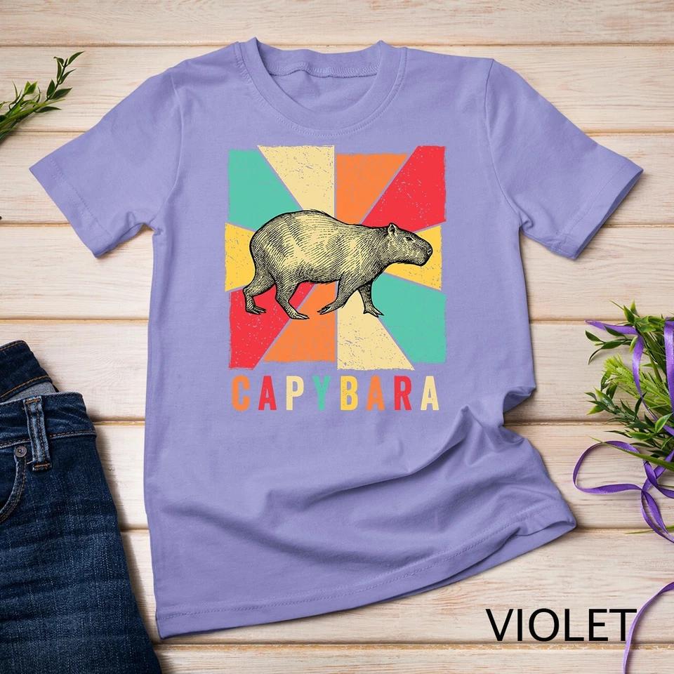 Retro Vintage Style Capybara Design - Capybara T-Shirt Unisex T-shirt 9 XL