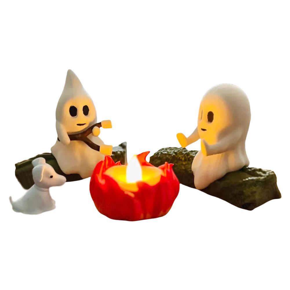 

Halloween Ghost Campfire Decor Spooky Outdoor Party Haunted House Props Scary Backyard Scene Gathering Decoration Gift 1set