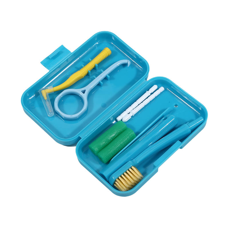 Portable Toothbrush Box Orthodontic Oral Hygiene Tools Kits Interdental Brush Tongue Scraper Travel Toothbrush Teeth Whitening