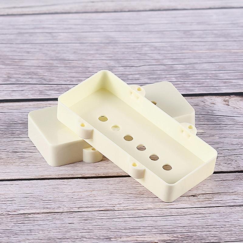 Replacement Plastic Covers for Standard Guitar Pickups Aged White Finish Simple Mount Size