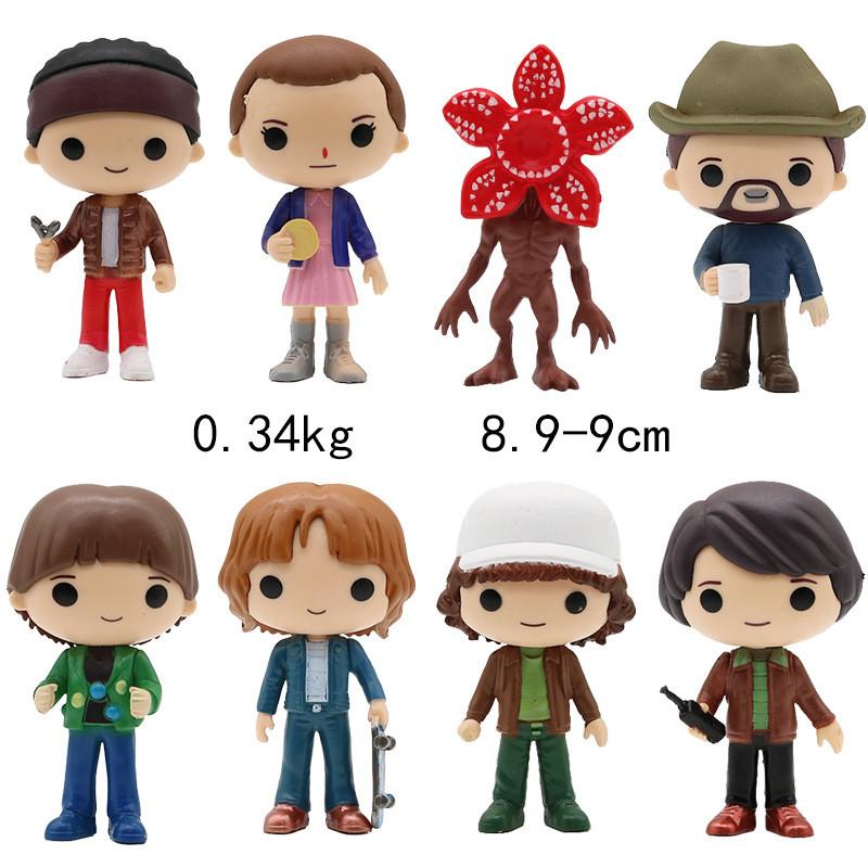 Stranger Things 5 Pvc Figure Set With Movable Heads For Collectors And Fans