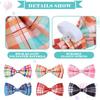 PAWCHIE Plaid Dog Bow Ties 6 Pcs - Cute Dog Collar Attachment Bow Ties, Collar Charms Accessories Fit Small Medium Large Dogs Puppies Cat for Party