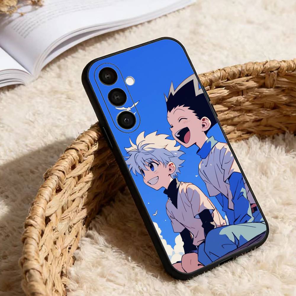 Gon & Killua Hunter X Hunter Phone Case For Samsung Galaxy A13,21s,22,31,32,52,53,71,72,73,Soft Black Cover