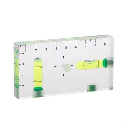 Transparent Cuboid High for T Level Integrated Small Household Level Bubble Level 95x51x13mm Durable