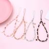 Beaded Mobile Phone Chains Phone Jewelry Women Girls Anti Lost Telephone Lanyard Hanging Rope Star Pendant Phone Lanyard