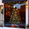 Merry Christmas Window Sticker Xmas Tree Pattern Mall Glass Window Display Electrostatic Sticker Xmas Ornament