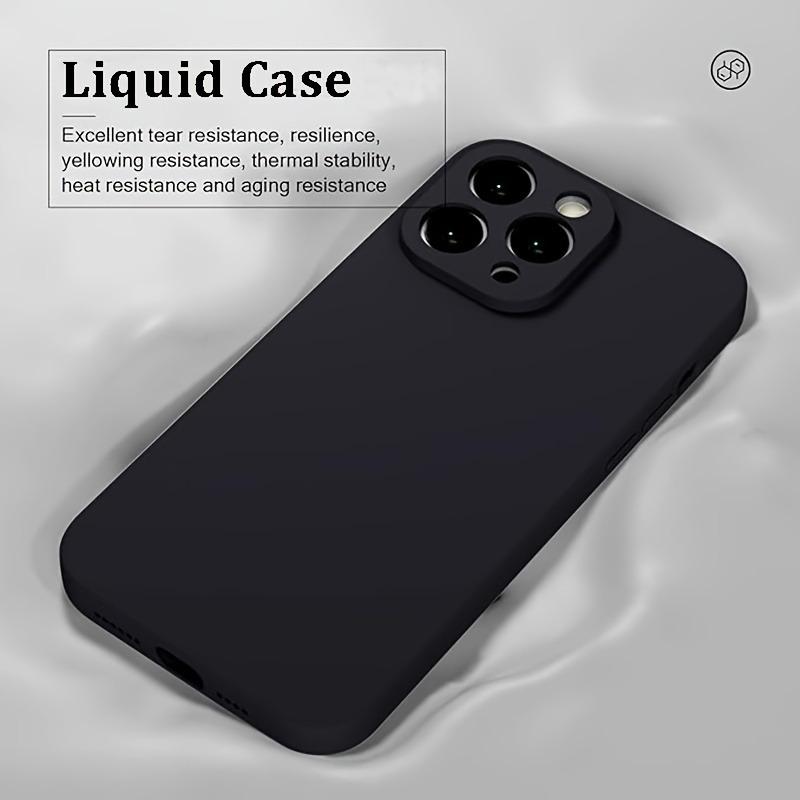 Luksusowe Oryginalne Etui na Telefon z Płynnego Silikonu Dla Apple iPhone 16 14 13 12 15 17 Pro Max 16 Plus Etui Odporne na Wstrząsy Miękki Tylny Pokrowiec