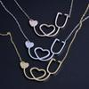 Atoztide Fashion Infinity Jesus Heartbeat Necklace For Women Stainless Steel Endless Forever Love Friendship Jewerly Gift