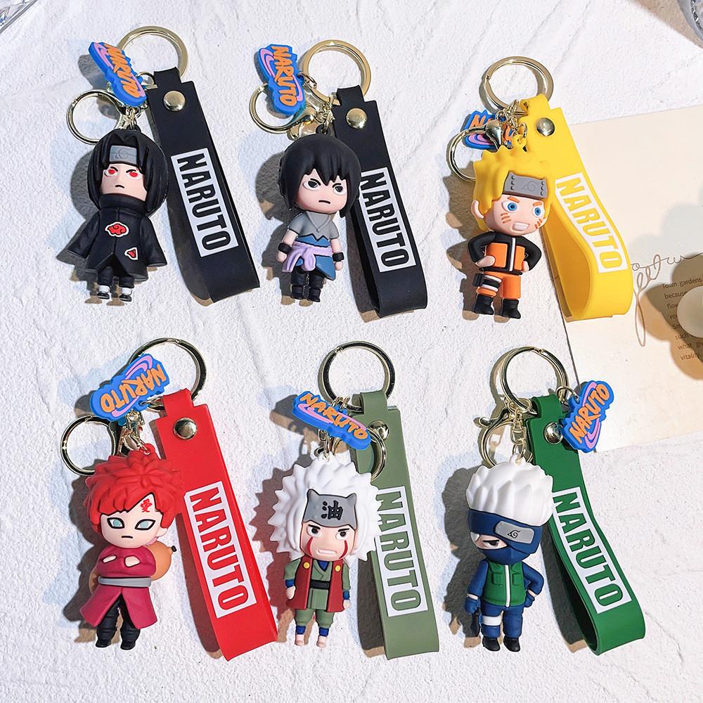 Cute Pvc Naruto Keychain Soft Rubber Figure Halloween Party Gift For Friends