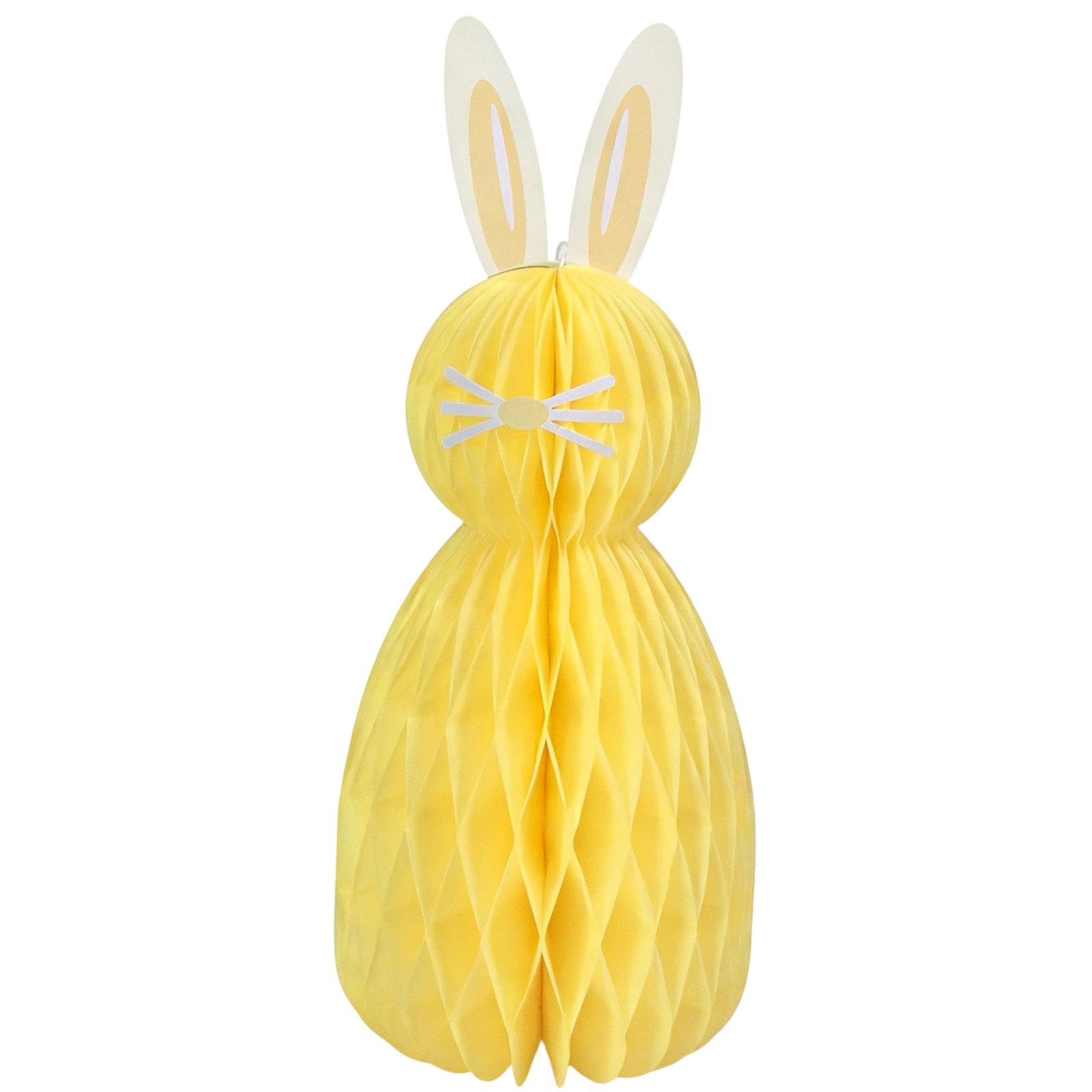 

Easter-themed Party Decorations: Bunny Honeycomb Ball Ornament One Size жовтий