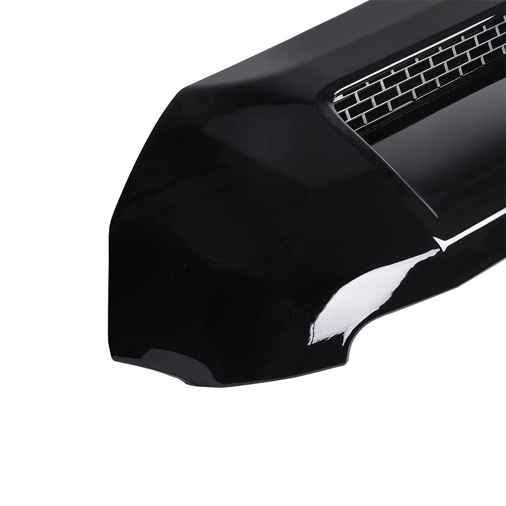 Glossy Black Front Upper Hood Bulge Molding Grille Trim For 14-21 Toyota Tundra