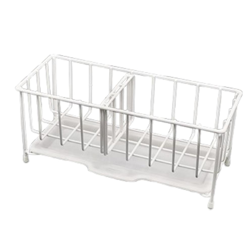 Rustproof Kitchen Sponge Holder Self-draining Drain Rack Organizer Kitchen Sink Rack  Countertop