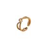 Delicate Diamond-set Pearl Ring Female Niche Design Index Finger Ring Ins Small Fragrance Light Luxury High-end Ring Jewelry.