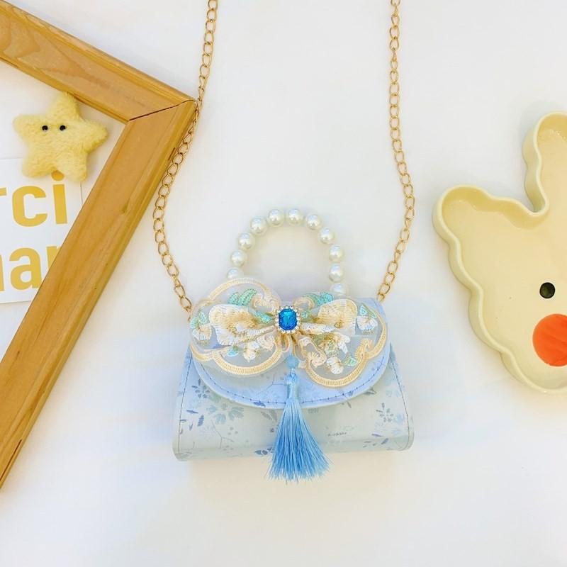 Frozen Kids Shoulder Bag With Bow And Tassel For Daily Outfits Characters Included)**