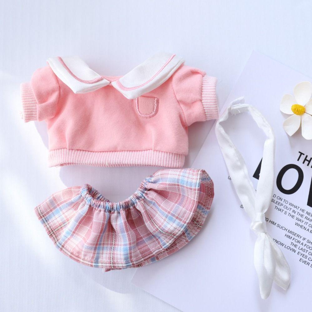 Overall Cotton Doll Clothes Hoodies Plush Toy Clothes 20cm Cotton Doll  Dress  20cm Cotton Doll