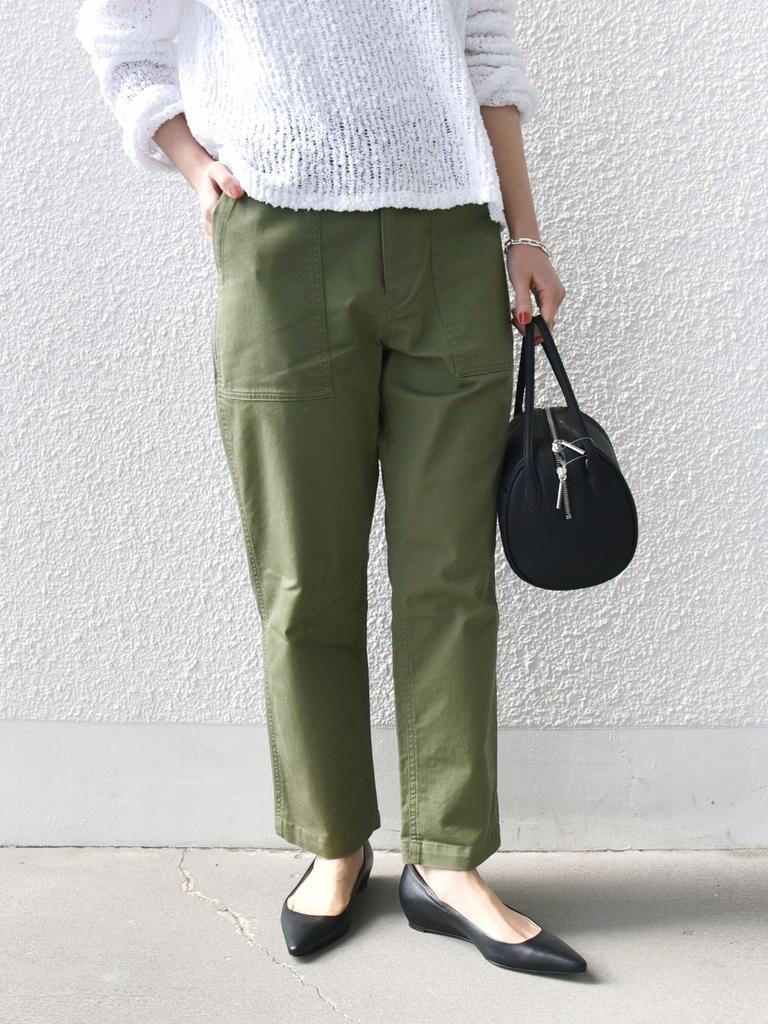 Ships for Women Stretch Basic Baker Size Available Online Only Women's Pants, Olive, 40, 313140668, (Web Pre-order)