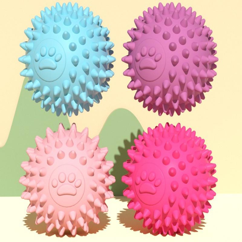 Durable Tpr Footprint Ball For Dogs Chewable And Tooth-cleaning Toy